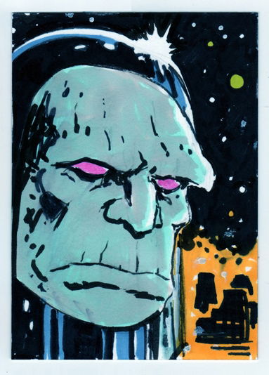 Darkseid Sketchcard Greg Moutafis In Greg Moutafis S November 2021