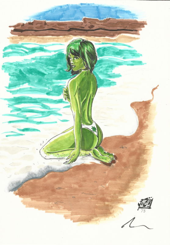 Jade On The Beach Jason Larouche In Jason Larouche The Art Of Jml