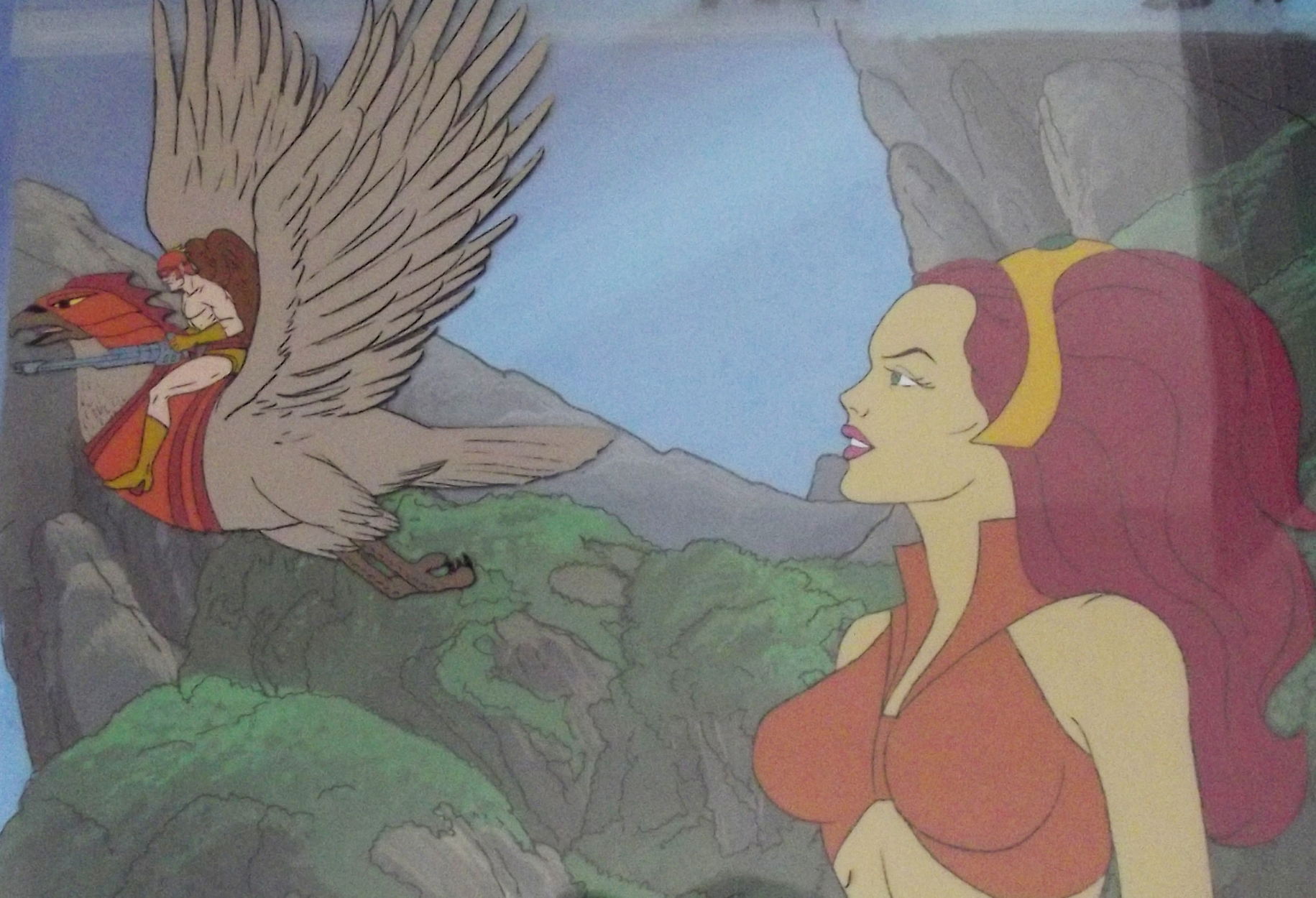 The New Adventures Of Flash Gordon AURA A Hawkman Production Cel On