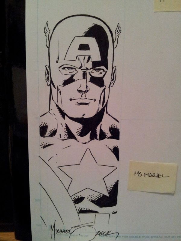 Captain America By Mike Zeck Avengers Jam In Chad Walden S Convention