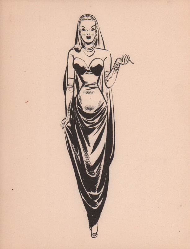 Madame Lynx Print By Milton Caniff In Michael O Connell S Shel Dorf