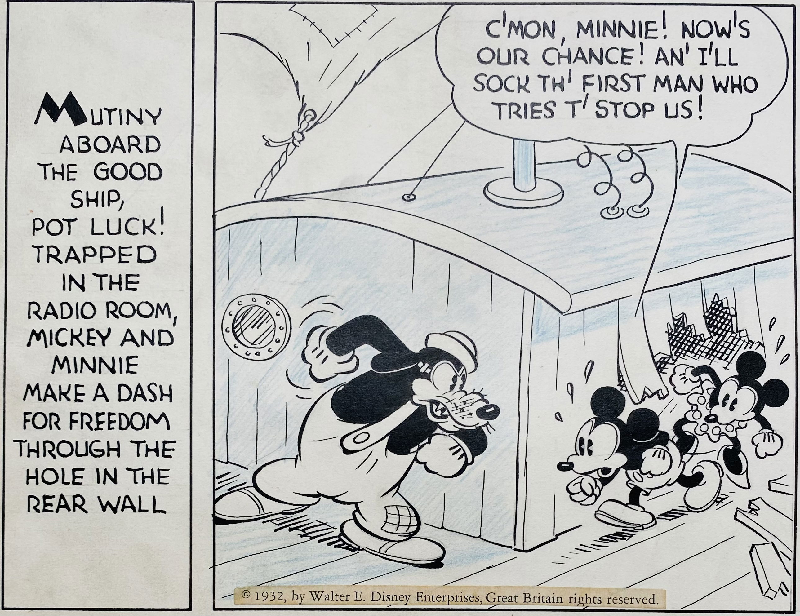 Floyd Gottfredson Mickey Mouse Daily Treasure Island