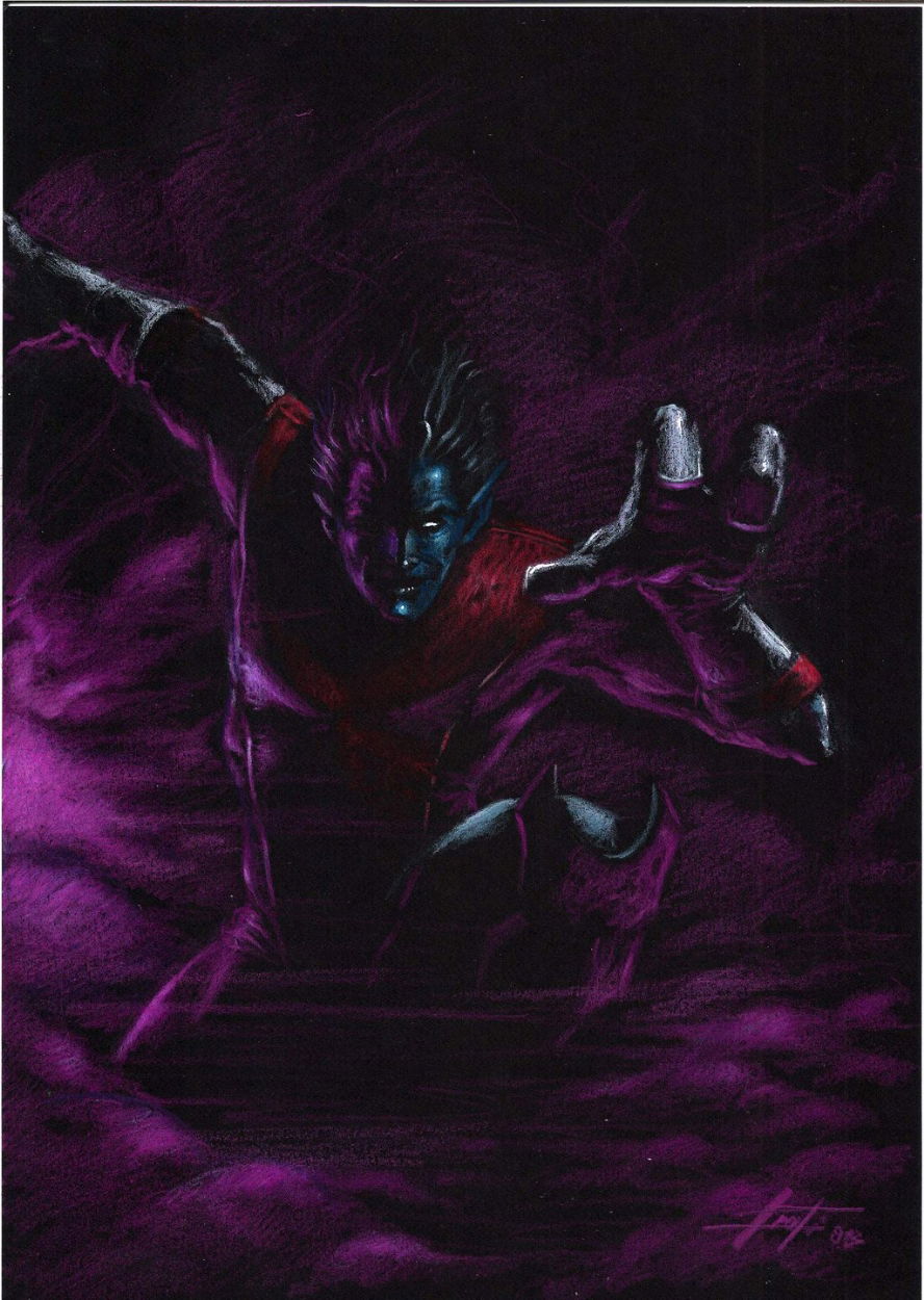 Nightcrawler In Luca Strati S The New Black Comic Art Gallery Room