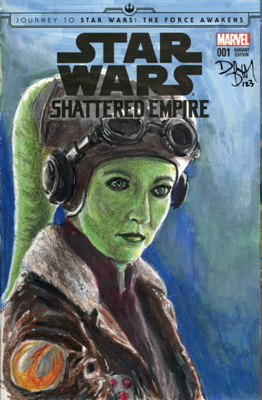 Star Wars Marvel S Shattered Empire Sketch Cover Hera Syndulla