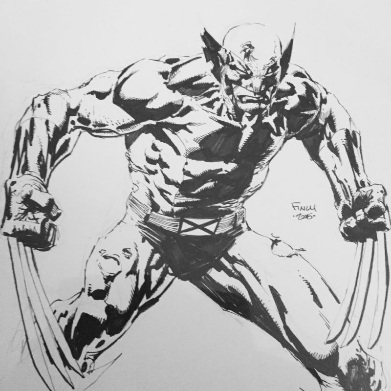 David Finch Wolverine In Timothy Carr S Wolverine Commissions Comic