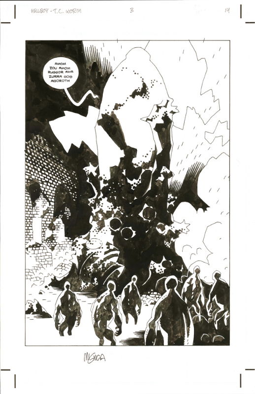 Mike Mignola Hellboy Conqueror Worm P In Michael Radeke S