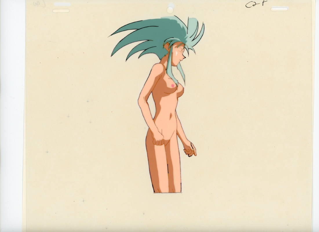 Tenchi Muyo Anime Cel Featuring Ryoko Nude For Some Reason In Paul