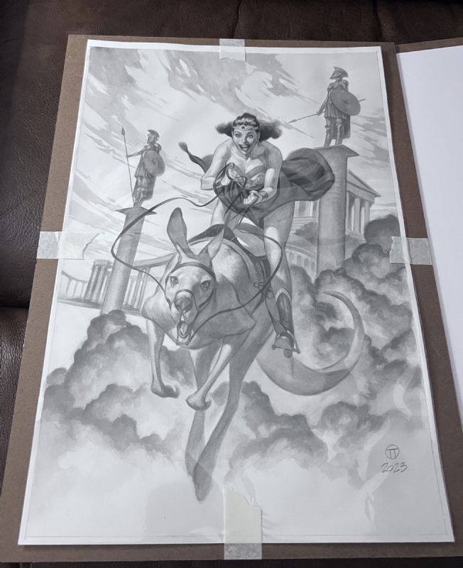 Wonder Woman Cover C Julian Totino Tedesco Card Stock Variant In