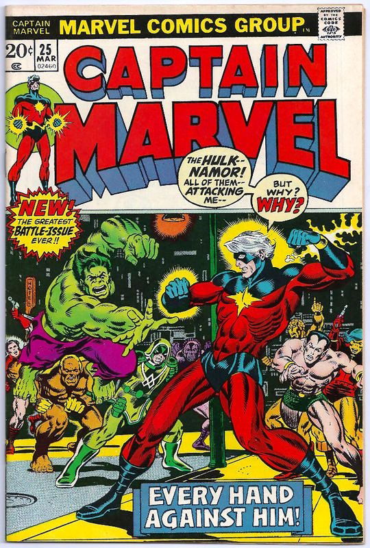 Captain Marvel 25 Cover 2012 Recreation By Jim Starlin And Al Milgrom