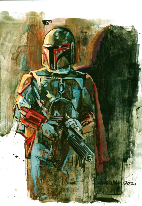 Boba Fett by Timo Würz in Stefan Große s Timo Würz Comic Art Gallery Room