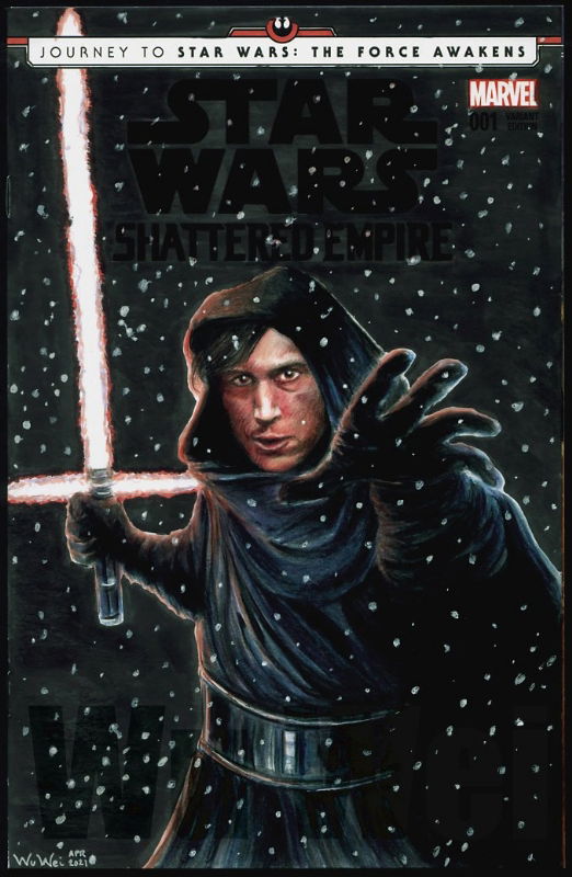 Kylo Ren In Wu Wei S Sketch Cover Comics Comic Art Gallery Room