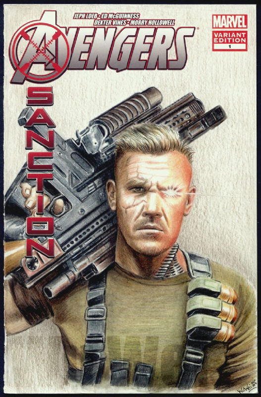 Cable Sketchcover In Wu Wei S Sketch Cover Comics Comic Art Gallery Room