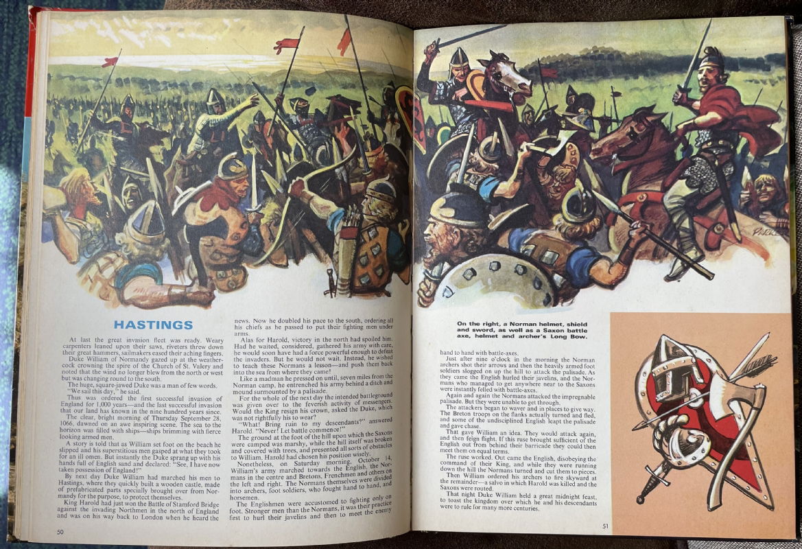 The Battle Of Hastings By Eric Parker From The Ranger Book 1967