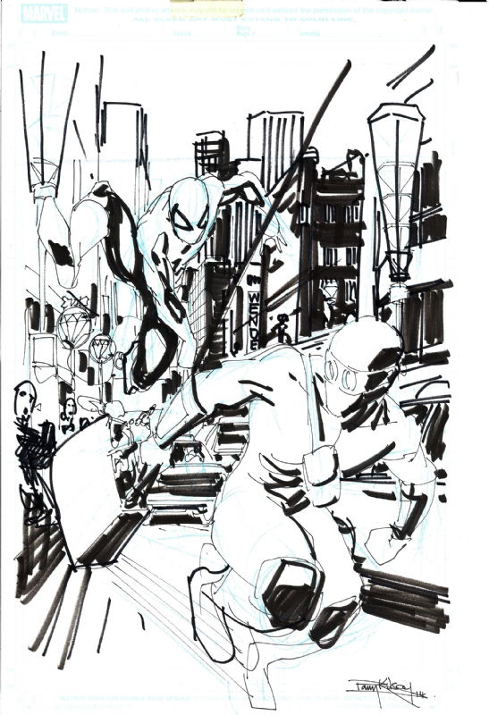 Amazing Spider Man 602 Page 5 Prelim In Quonso S Original Art Comic