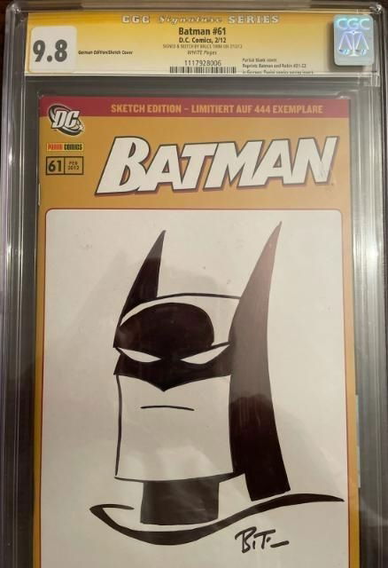 Batman Sketch Cover By Bruce Timm In Ron Chmiel S Ron S Sketch Covers