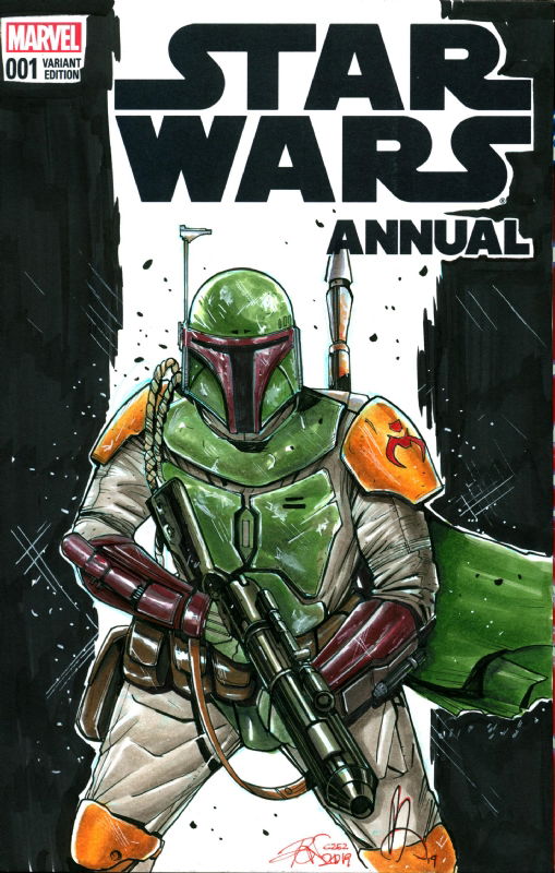 Boba Fett By Andrea Broccardo Star Wars In Michael Cross S Star Wars