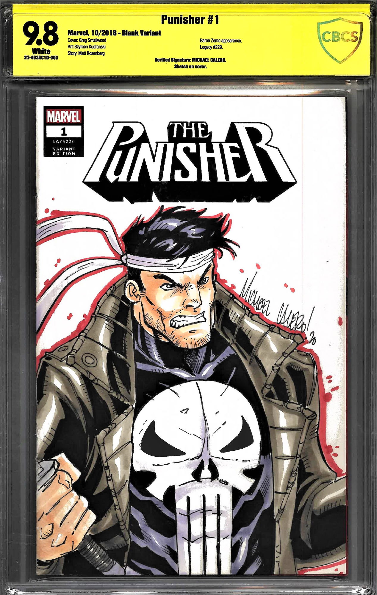 Punisher Sketch Cover By Michael Calero All In James Posey S