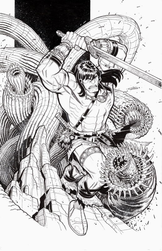 Conan Nick Bradshaw In Ronald Wendt S Art Of Marvel Comic Art