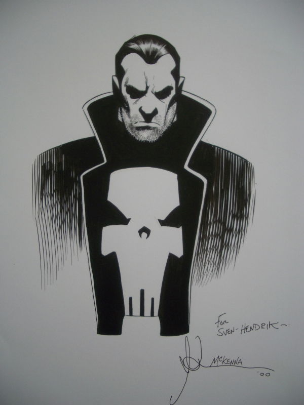 Punisher Sketch Inked By Mark McKenna In Sven Hendrik M S Marvel Art