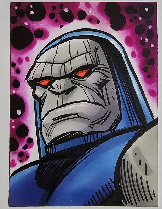 Darkseid Sketch Card By Tim Shinn In Nerdy McNerdersen S My Collection