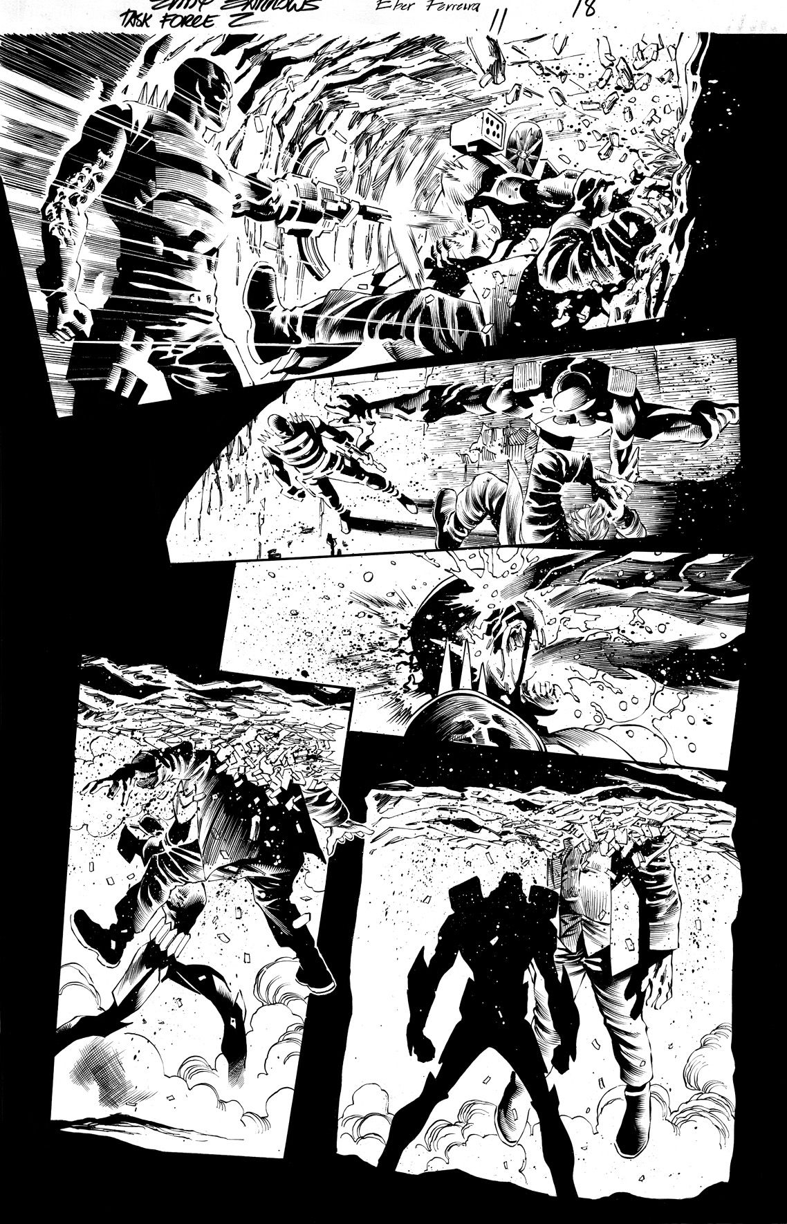 Task Force Z 11 Pg 18 In Michael Logan S Eddy Barrows Comic Art