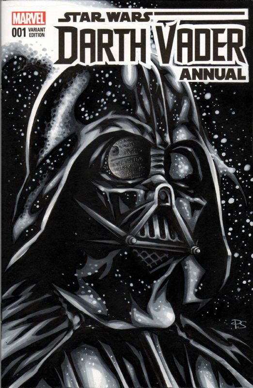 Darth Vader Sketch Cover 1 Front In PAUL SWAIN S STAR WARS Comic Art