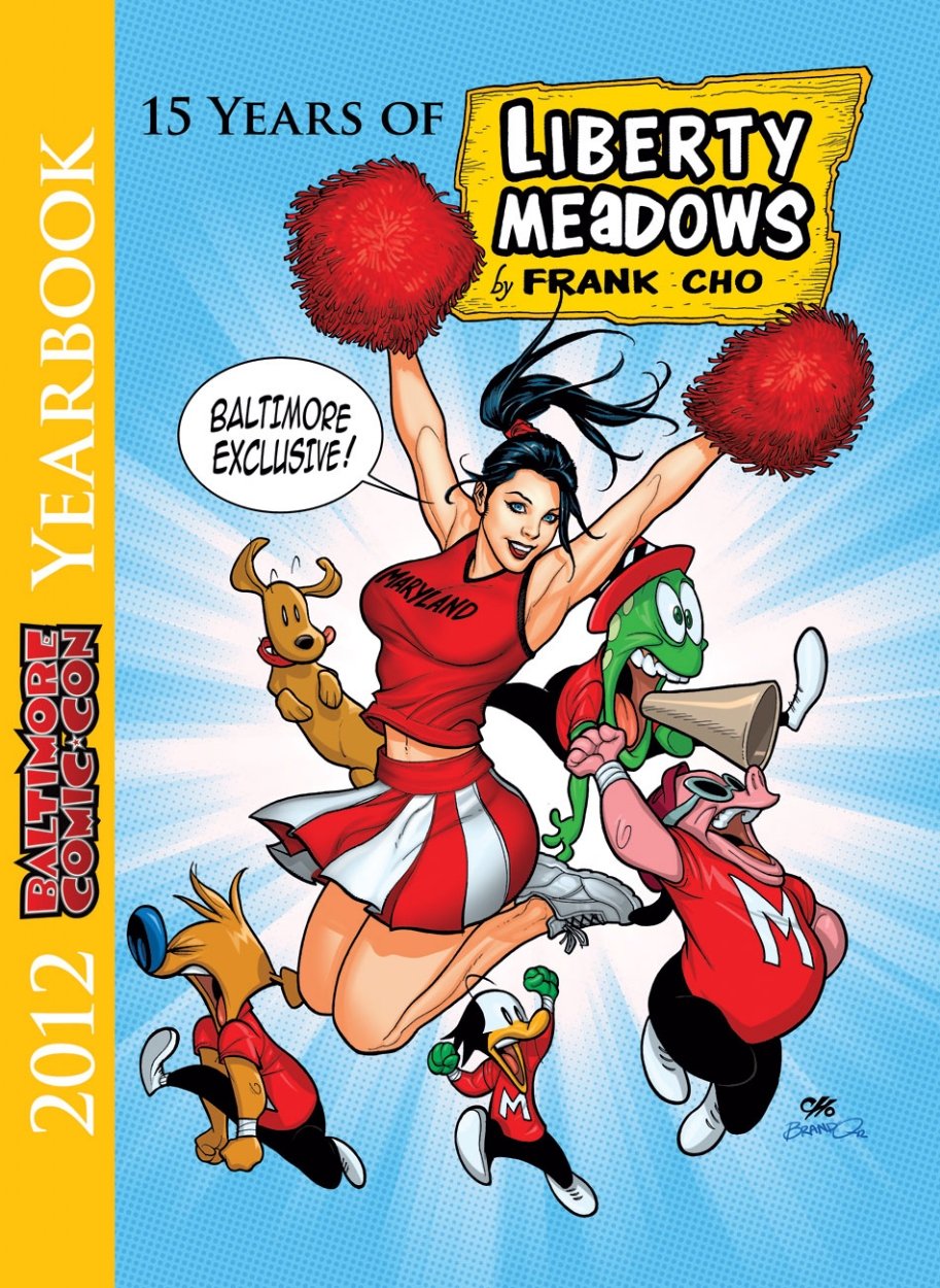 Cheerleader Brandy Color Baltimore Comic Con Art Book Cover In