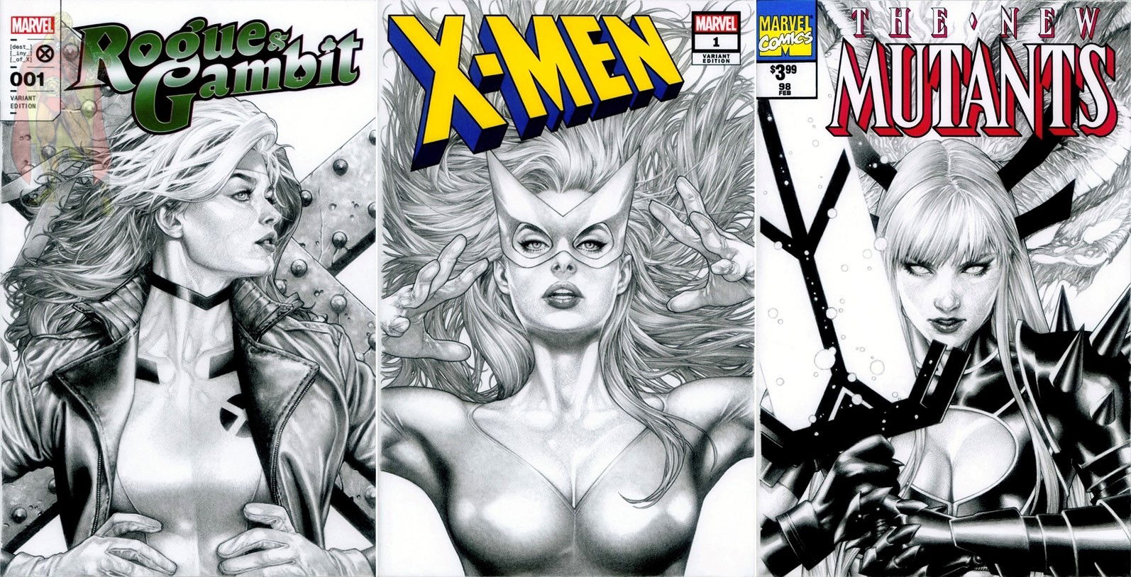 Rogue Marvel Girl And Magik Sketch Covers By Jay Anacleto In Kirk Dilbeck Wishes And