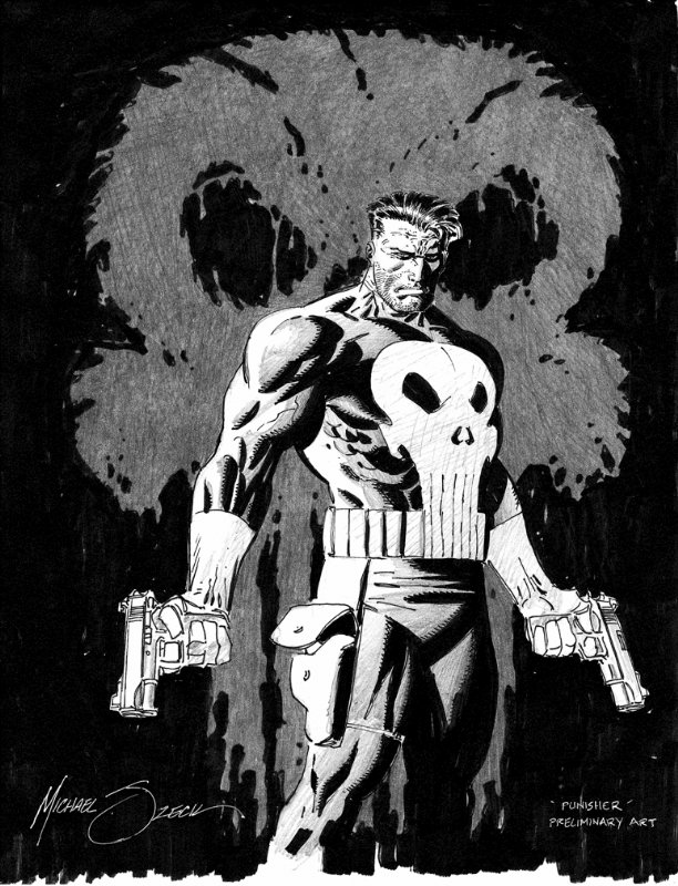The Punisher By Mike Zeck In Joe Murray S Mike Zeck Comic Art Gallery Room