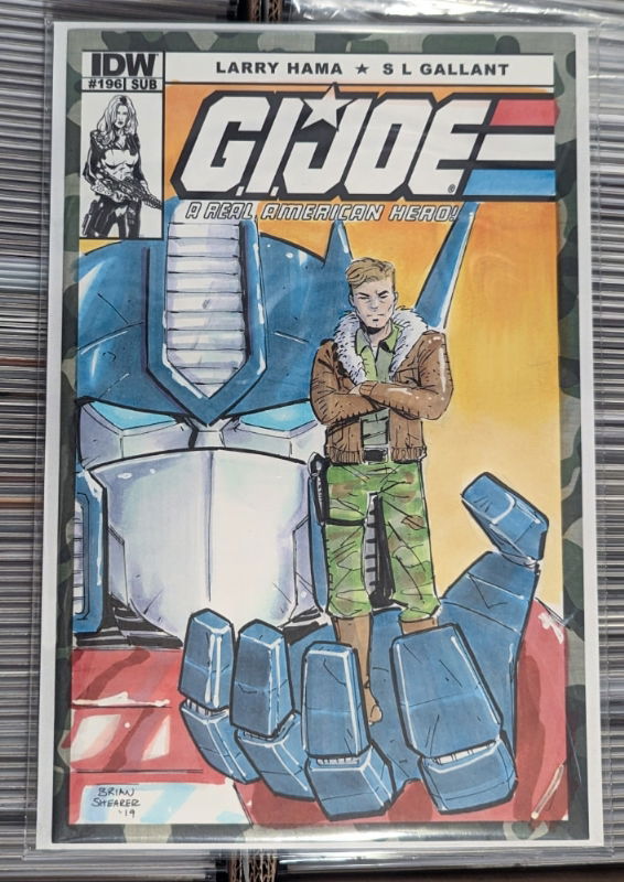 GI Joe And Transformers Optimus Prime With Duke By Brian Shearer GI