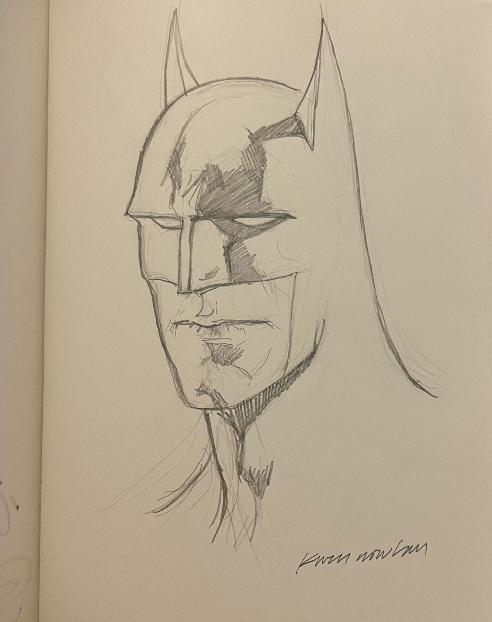 Batman In Patron Of Comic Art S Kevin Nowlan Comic Art Gallery Room