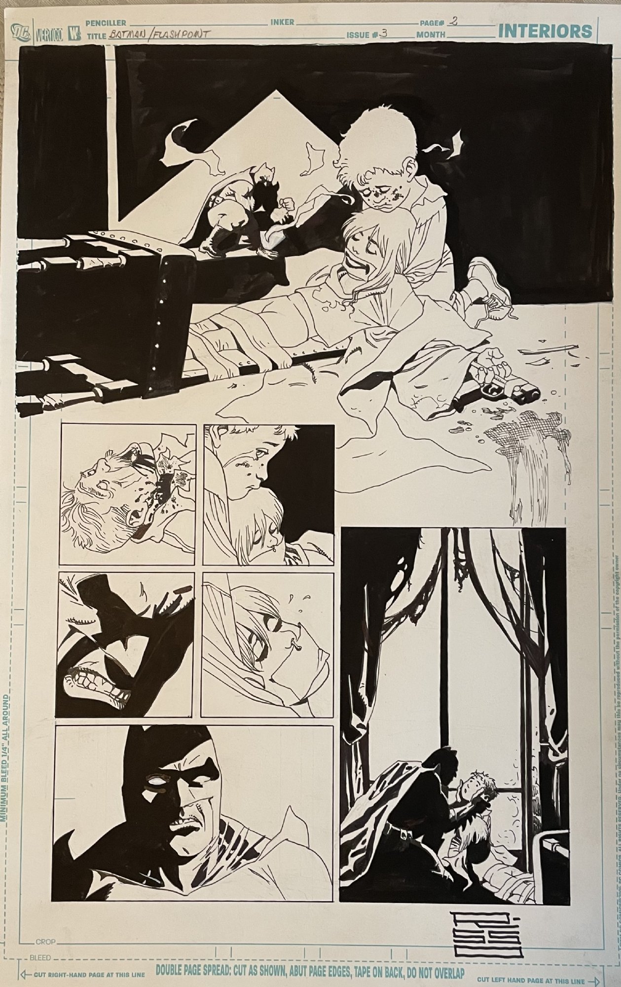 Flashpoint Batman Issue Page In James Kaplan S DC Flashpoint