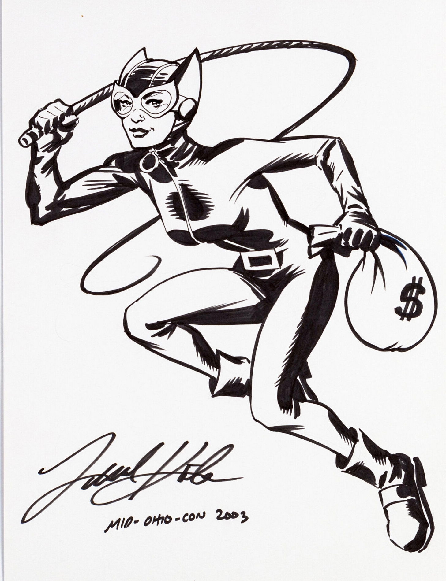 Catwoman Illustration In S A S Dc Unpublished Comic Art Gallery Room