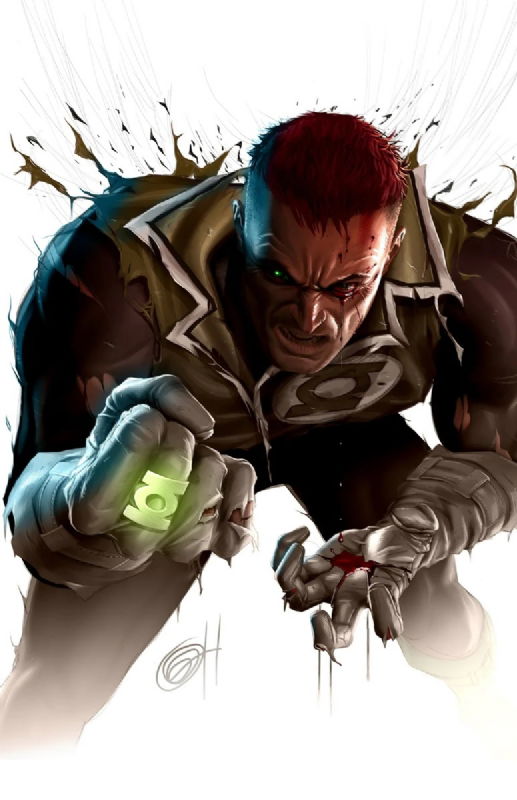 Blackest Night Guy Gardner In Dax Stryker Torres S Art Prints DC