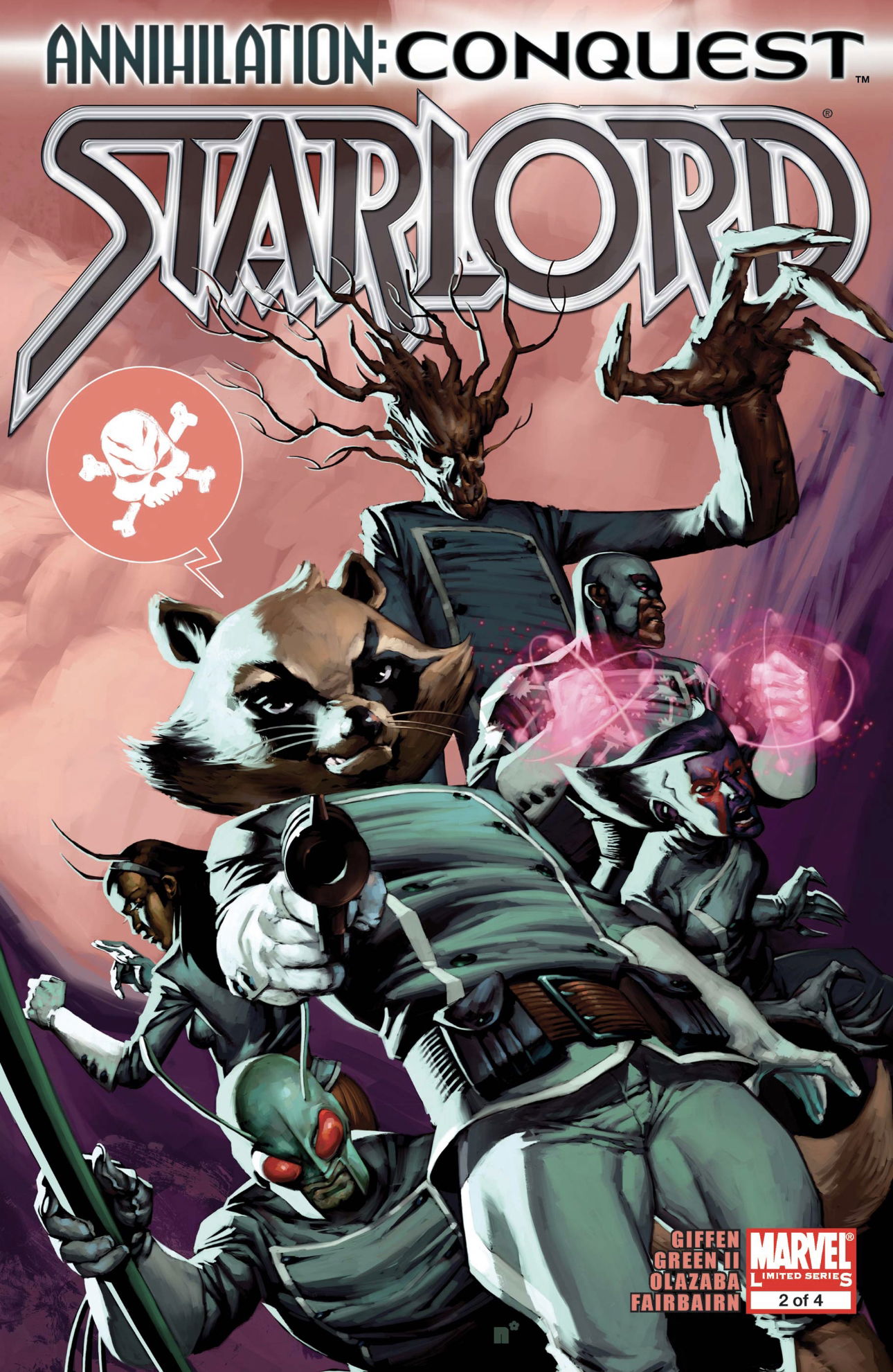 Annihilation Conquest Starlord Cover Ft Rocket Raccoon Groot