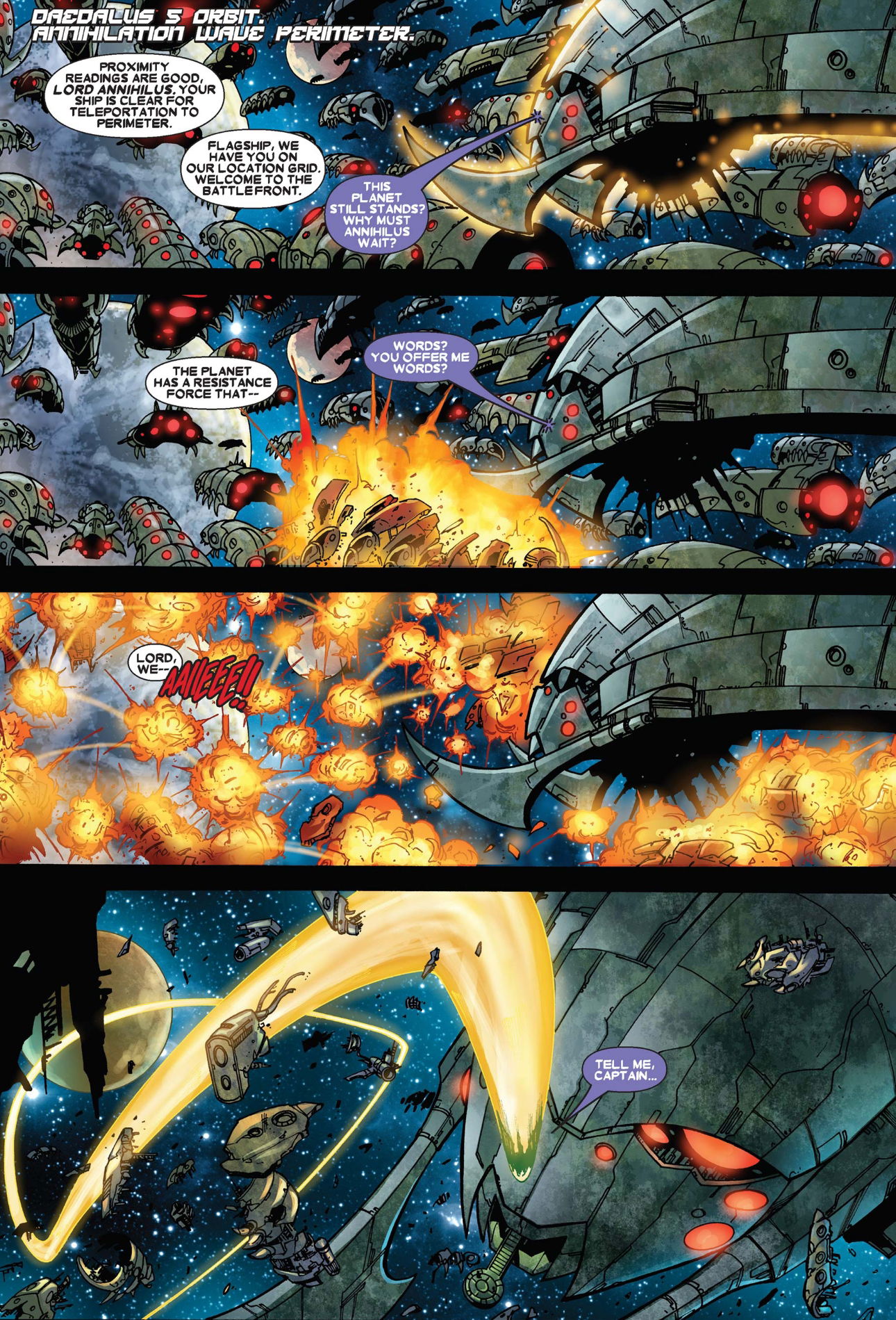 Annihilation Issue 3 Pg 06 Ft Annihilus In Ian Saint S GUARDIANS