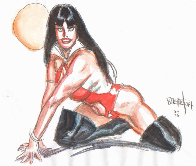 Vampirella Brereton In Chris Klamer S Dan Brereton Comic Art