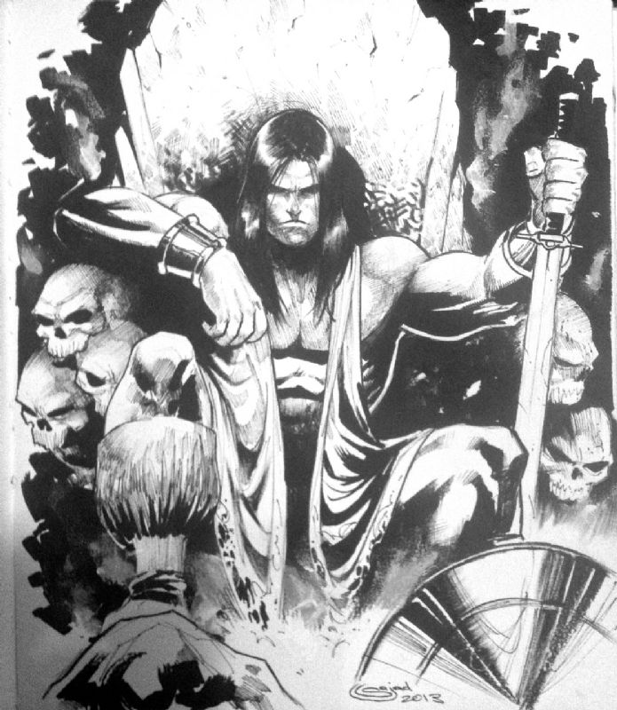 King Conan By Sajad Shah In Art Lover S Hec Comic Art Gallery Room