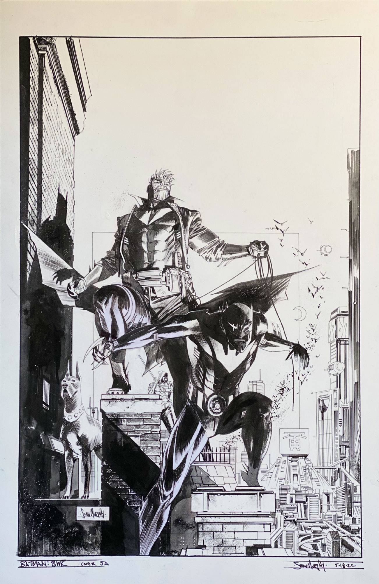 Batman Beyond The White Knight Original Cover Art In Michael Chad