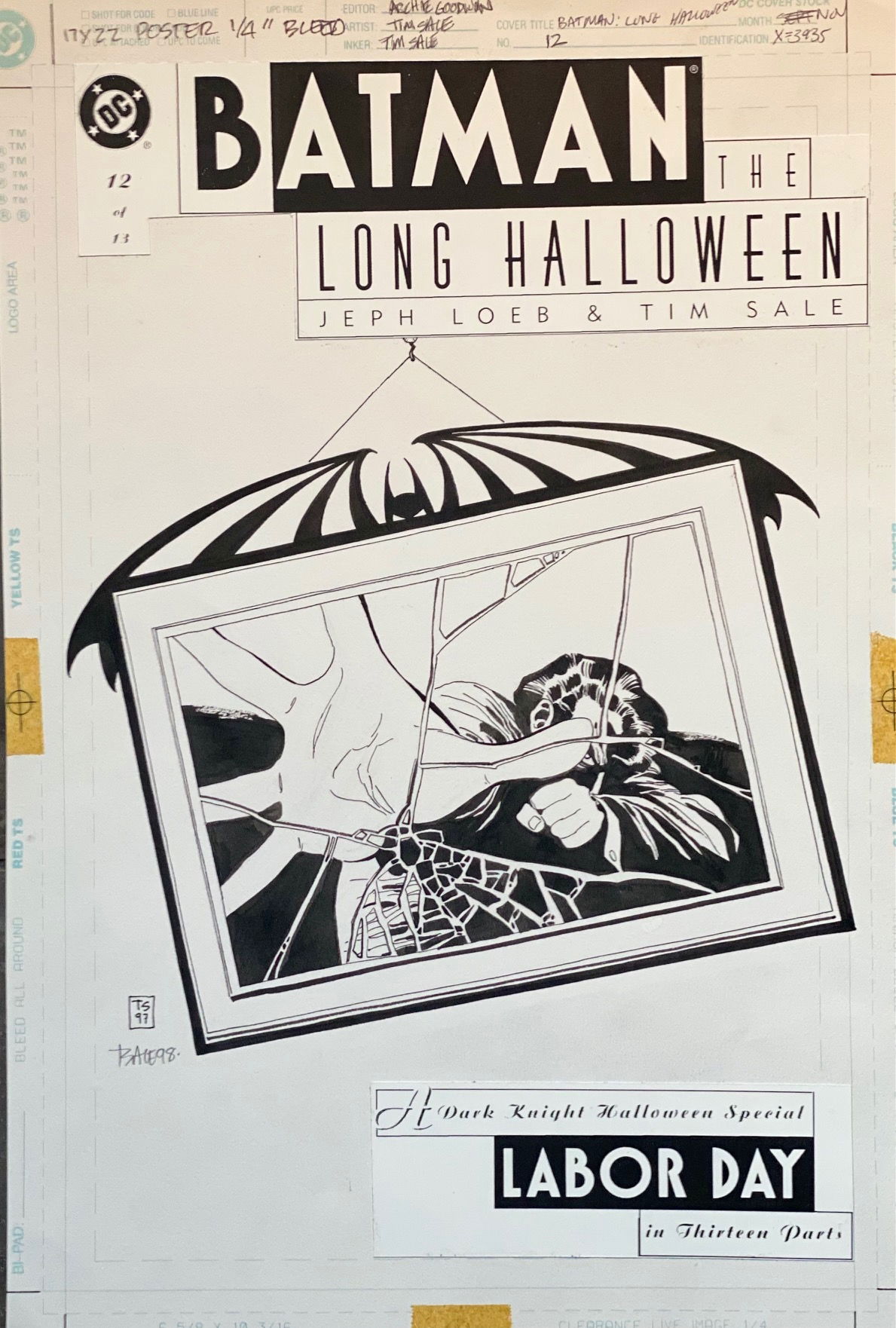 Batman The Long Halloween 12 Original Cover Art In Michael Chad