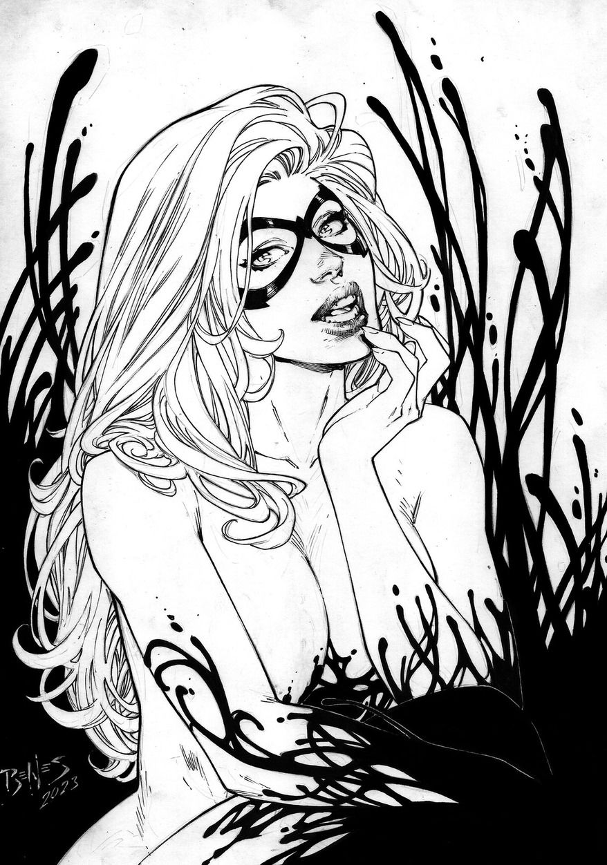 Black Cat Symbiote By Ed Benes In J C S 013 Mary Jane Black