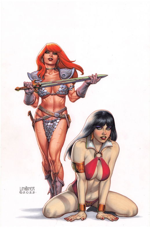 Vampirella Vs Red Sonja Joe Linsner In Matthew W S Linsner Vampi