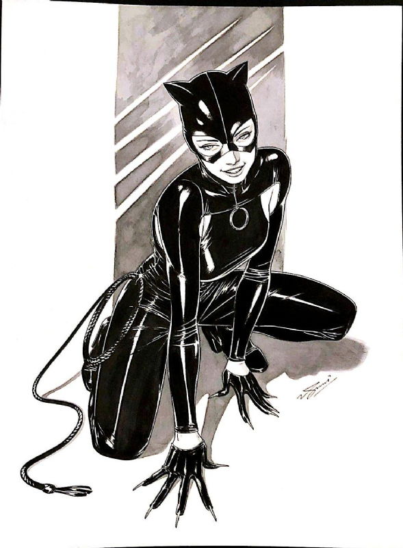 Catwoman Commission By Sami Basri In Myron Tay S Sami Basri Comic Art