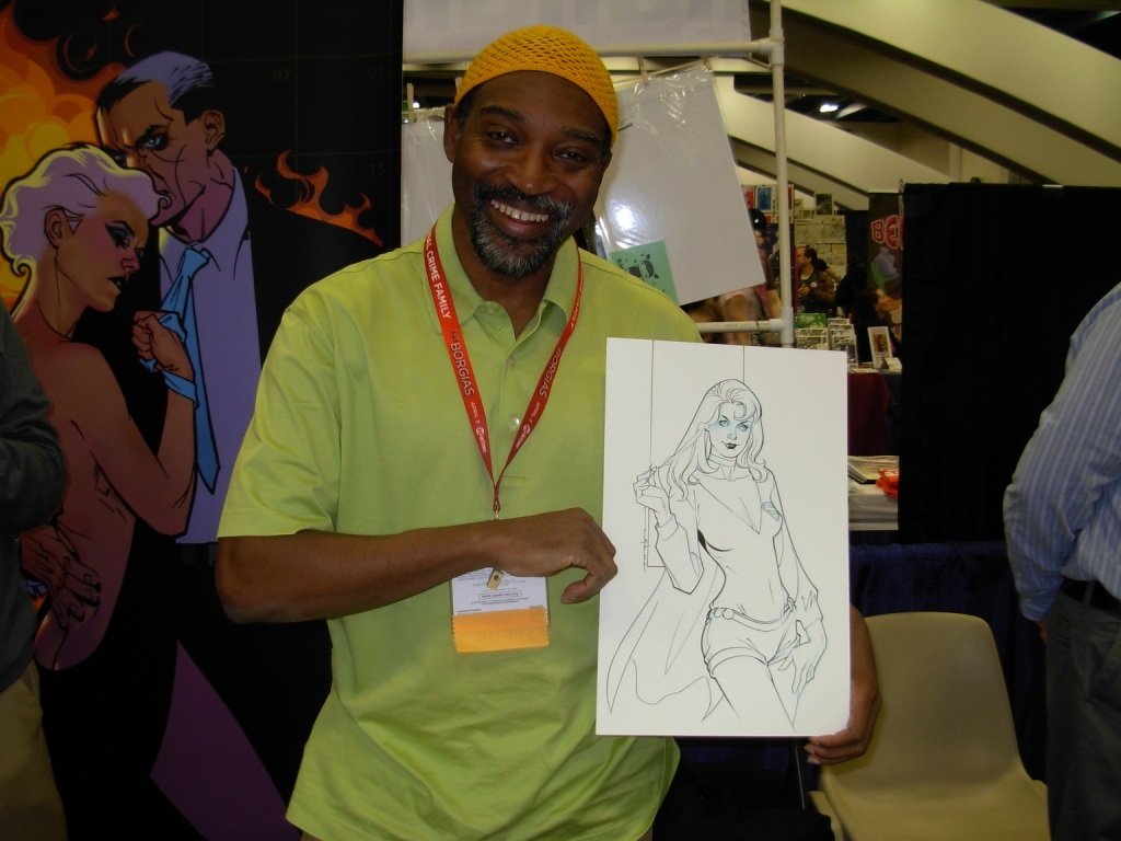 Brian Stelfreeze With Supergirl Commission In Michael Rankins S Photos