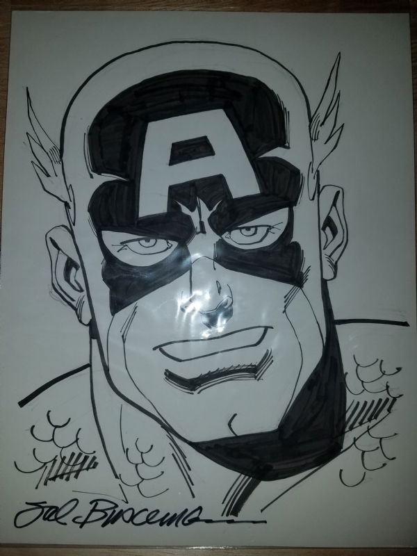 Sal Buscema Captain America In J K S Captain America Comic Art