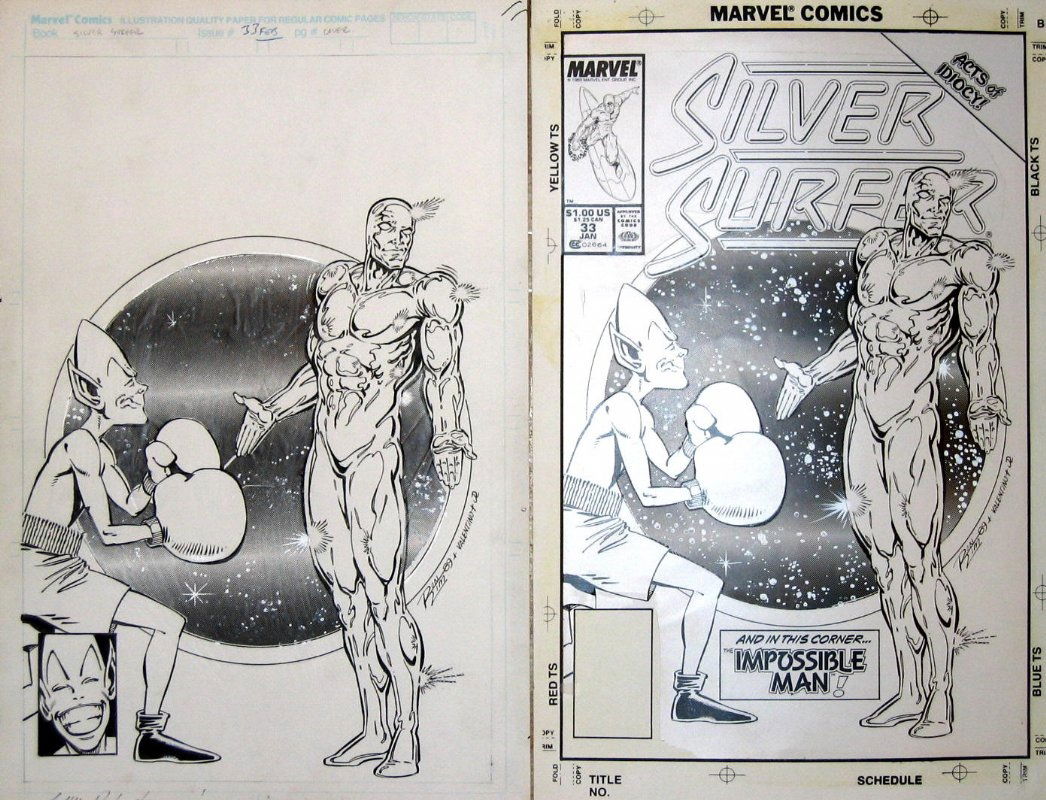 Silver Surfer 33 Cover In Mark Byrn S Lim Ron Comic Art Gallery Room