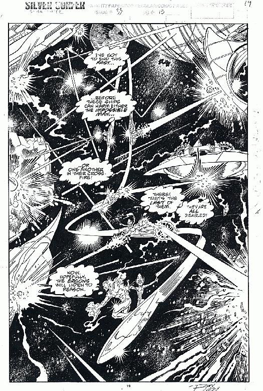 Silver Surfer Pg In Mark Byrn S Lim Ron Comic Art Gallery Room