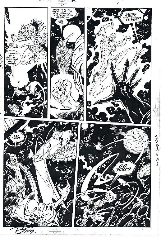 Silver Surfer Annual Pg In Mark Byrn S Lim Ron Comic Art