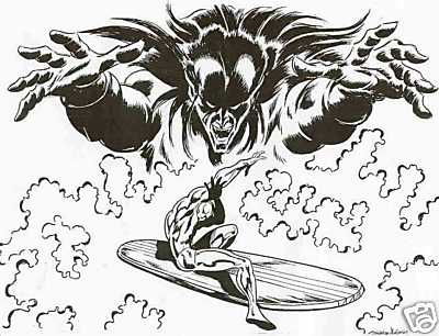 Silver Surfer Vs Mephisto By P Temple In Mark Byrn S Temple Peter