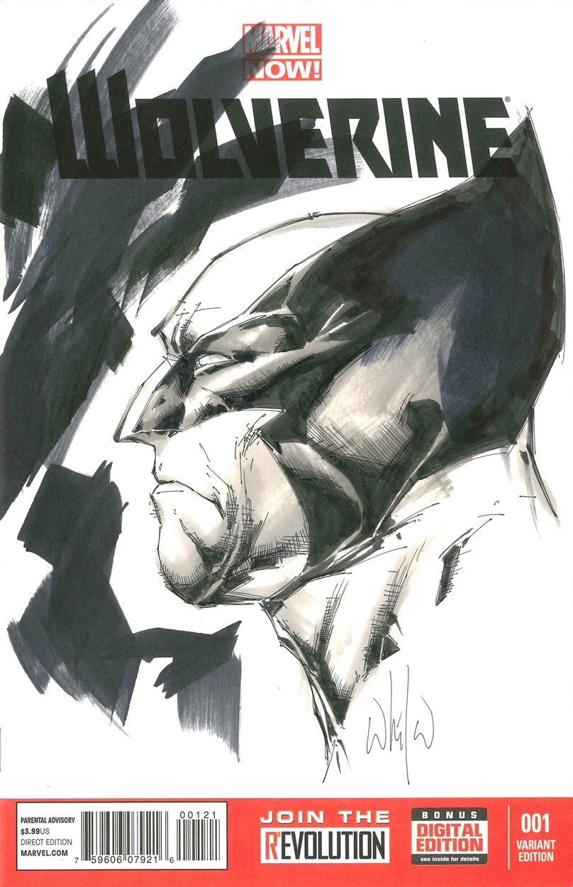 Wolverine Blank Cover Sketch Whilce Portacio In Ivan R S Blank